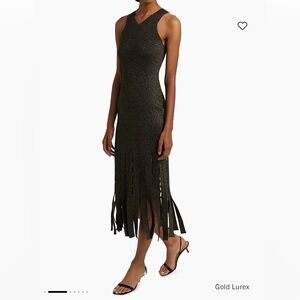 Rails Black and Gold Maxi Dress